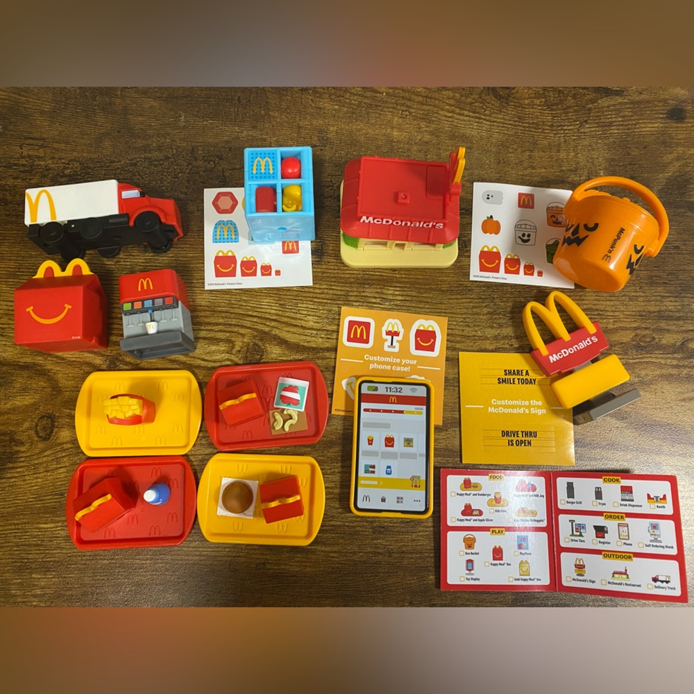 The 2025 "Lil McDonald's" Happy Meal toys Lot of 12- used